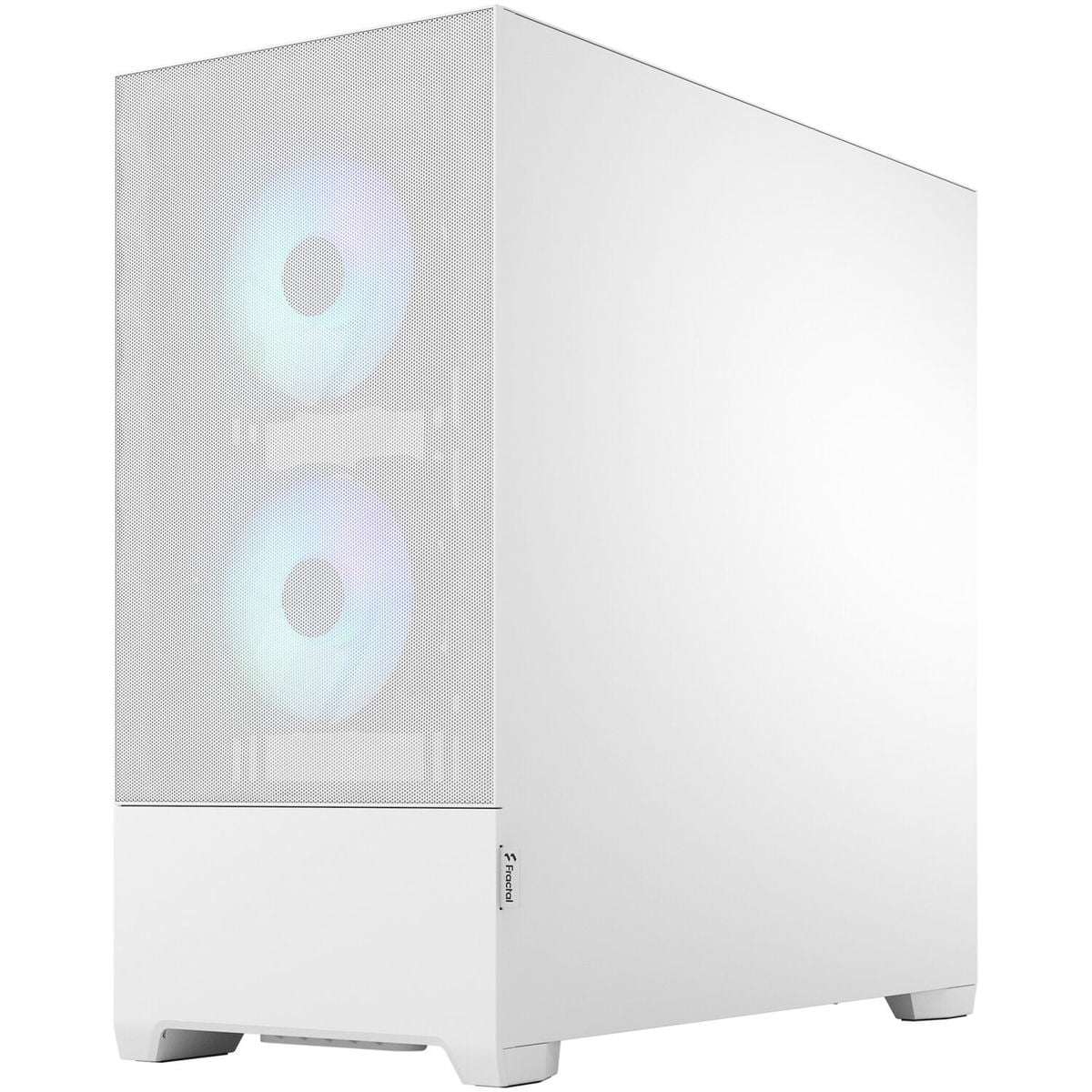Fractal Design Pop Air RGB White TG ATX High-Airflow Clear Tempered Glass Window Mid Tower Computer Case