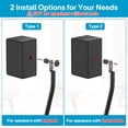thumbnail image 6 of Speaker Stands Pair for Samsung HW-Q990F/Q990C/Q990D Rear Speaker Stand with Wall Mount - Height Adjustable Speaker Floor Stands for Q Series Samsung Speaker Stands Pair with Keyhole or Thread Hole, 6 of 9