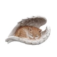 thumbnail image 2 of Angel Orange Tabby Garden Statue Memoral Cat Decor, 2 of 5