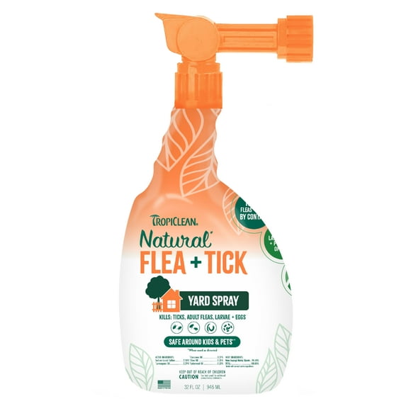Spray para tratamiento de pulgas y garrapatas TropicLean Max Strength 960 ml