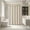 Beige, variant on Waterproof Shower Curtain Panel,Large Fabric Bath Curtain,Quick Dry Bathroom Partition,Reinforced Grommet Hanging Curtain,Foldable Privacy Shower Screen,Standard Tub Shower Covering