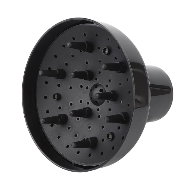 DIFUSOR DEL SECADOR DE CABELLO, Resistencia al Calor de la Herramiente Universal del Salón Distribució Uniforme del Cañón de Cabello Negro DiCusor para El Cabello Rizado