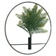 thumbnail image 3 of Fiudx Decoración de Pared con Plantas Artificiales con Aro de Metal, Diseño de Hojas Realistas, Ideal para Decorar Tu Hogar, Sala de Estar, Bodas y Fiestas. Tamaños de 25 a 40 Cm., 3 of 7