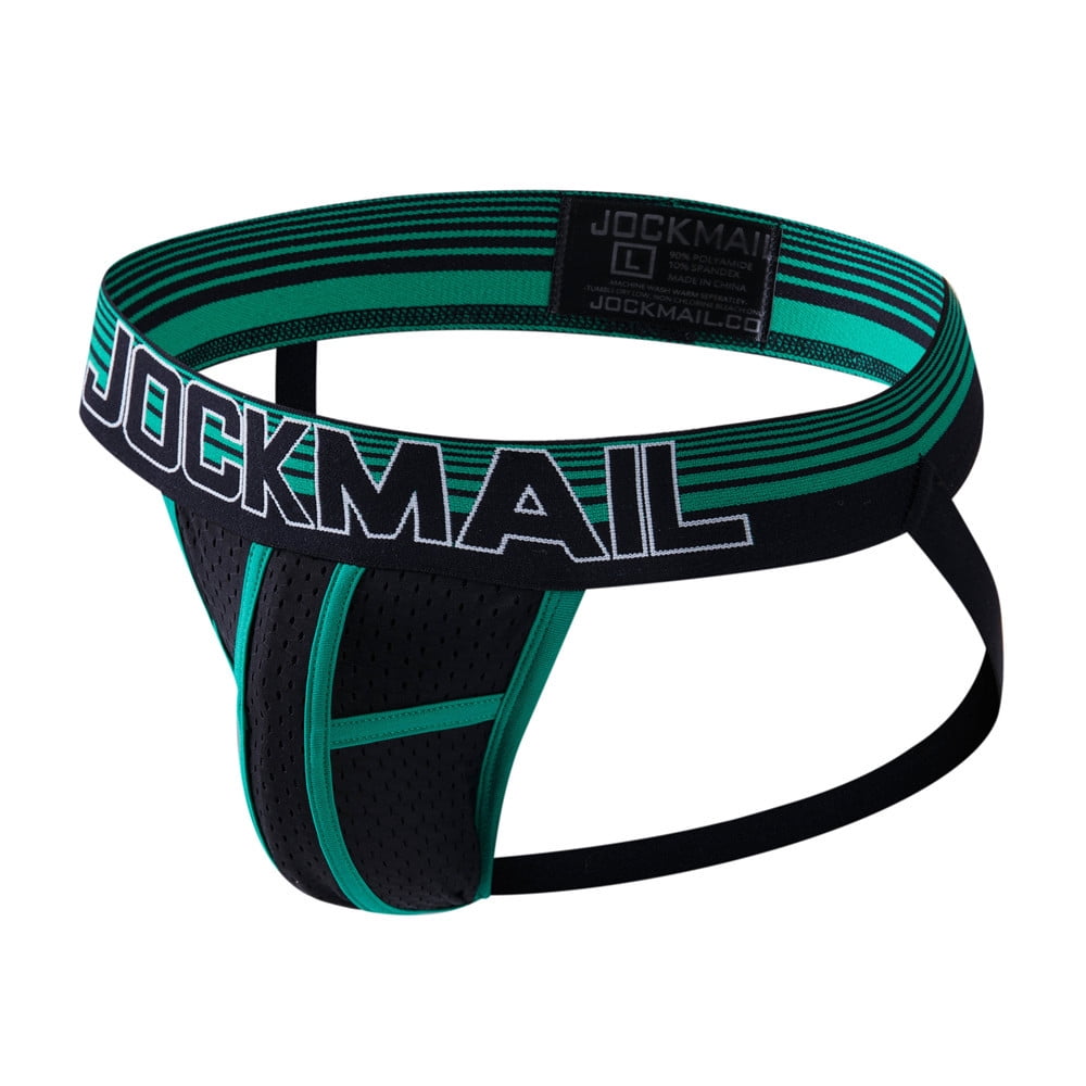 Mizok Mens Jockstrap Underwear Jock Strap Athletic Supporter Green Xxl 1pc 