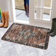 thumbnail image 5 of Brown Abstract Bohemian Doormat,Non-Slip Durable Welcome Mat Funny Floor Door Mats for Indoor Outdoor Kitchen, 5 of 6