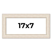 17x7 Frame White Real Wood Picture Frame Width 1.75 inches | Interior Frame Depth 0.5 inches |