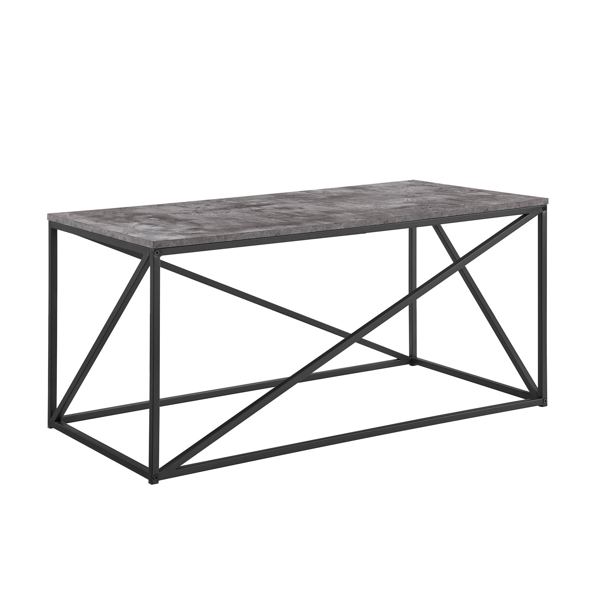 Glover Rectangle Dark Concrete Coffee Table by River Street Designs