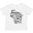 thumbnail image 3 of Inktastic Wisconsin State Word Salad Boys or Girls Toddler T-Shirt, 3 of 5