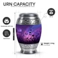 thumbnail image 2 of Yatskia Purple Daisy Urns for Human Ashes Adult Man, Small Urns for Human Ashes Keepsake, Large Burial Urns for Adult Ash, (Monar 10 Inch and 3 Inch), 2 of 8