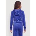 thumbnail image 4 of Women's Velour Zip Front Hooded Sweatshirt, 4 of 4