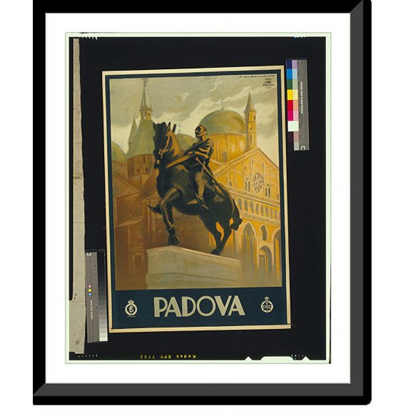 Historic Framed Print, Padova.M. Dudovich., 17-7/8" x 21-7/8"