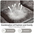thumbnail image 4 of Ktaxon Chenille L-Shaped Sofa, 130" Oversized Double Layered Cushions Couch, Elephant Ear Armrests, Metal Legs, Four-Seater Living Room Sleeper Set with Chaise Gray, 4 of 8