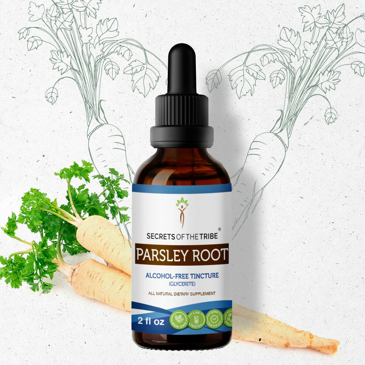 Parsley Root Tincture AlcoholFREE Extract, Organic Parsley