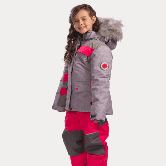 Mila'S Snowsuit Costume de Ski d'Hiver de Luxe pour les Enfants pour les Filles Âgées de 2 à 16 Ans - Ensemble Veste et Pantalon de Neige Osno - Costumes de Neige Légers, Chauds, Élégants et Imperméables