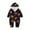 #A07-Pumpkin Print, variant on Abcomgle Matching Family Halloween Pajamas Spooky Pumpkin Print Romper Hooded Jumpsuit Onesie Lounge Sets Long Sleeve Onesie Jammies Sleepwear for Xmas Holiday Party