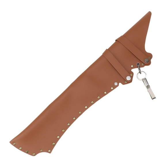 Archery s Quiver, Vintage PU Leather Holder Bag with Metal Buckle for Outdoor Hunting Target Practicing