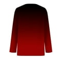 thumbnail image 3 of Patlollav Pntutb Womens Tops,Ladies Casual Print V-Neck Long Sleeve T Shirt, 3 of 6