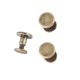 thumbnail image 2 of 20pcs Flat Head Copper Brass Screws Nuts Nails Rivets Leather Cap Accessory (6.5mm), 2 of 4