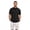 Black, variant on Men's Henley Short Sleeve Shirt Beach Linen Summer Casual Hippie T Shirts
