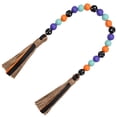 thumbnail image 3 of GOOHOCHY 1Pcs Multi Colored Wooden Beaded Garland for Home Decor with Tassel Shape Party Supply, 3 of 8