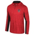 thumbnail image 2 of Men's Colosseum Red NC State Wolfpack Always Sunny Quarter-Zip Hoodie, 2 of 3