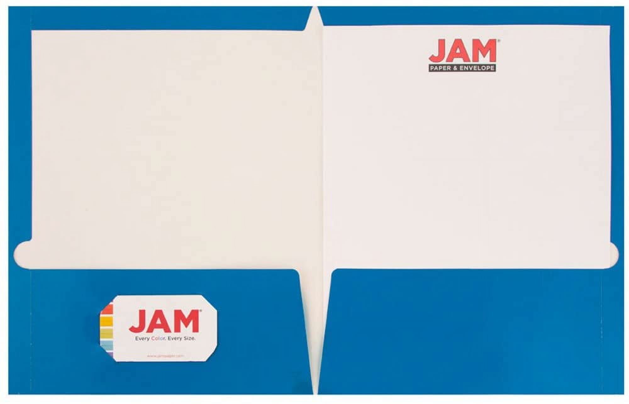 JAM School Assortment, Green, 7/Pack, 4 Glossy Folders, (2) 3/4 Inch Binders & 1 Green Journal