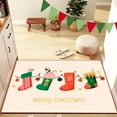 thumbnail image 2 of TIELUTT Kitchen Rug Let It Christmas Winter Holiday Party Rugs Bedroom Fuzzy Abstract Area Rugs for Bedroom Living Room Throw Blanket Fall Theme Rugs for Bed Room Full Size Blanket, 2 of 7