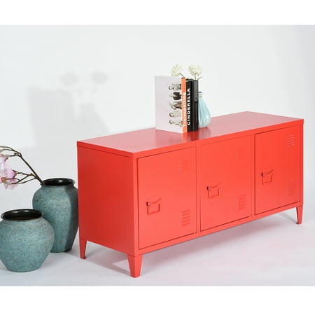 Furniture R Accent Storage Cabinet 3 Door Metal File Locker