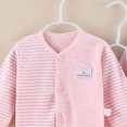 thumbnail image 4 of CAUYDY Infant Boys Going Home Outfits Baby Girls Sleepwear Preemie Clothing 2 Long Sleeved Top & 2 Pants & Warm Hat & Bib & Bellyband 7Pcs Cute Set Fall Sizes 0-3 Months,Light Pink, 4 of 5