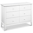 thumbnail image 1 of Carter's By DaVinci Morgan Commode Double à 6 Tiroirs, Blanc, 1 of 12