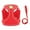 Red, variant on FAMTKT Pet Harness and Leash Set, All-In-One Reflective Dog Harness No Pull with Adjustable Buckles for Puppies, Small, Medium, Large, and Extra-Large Dogs