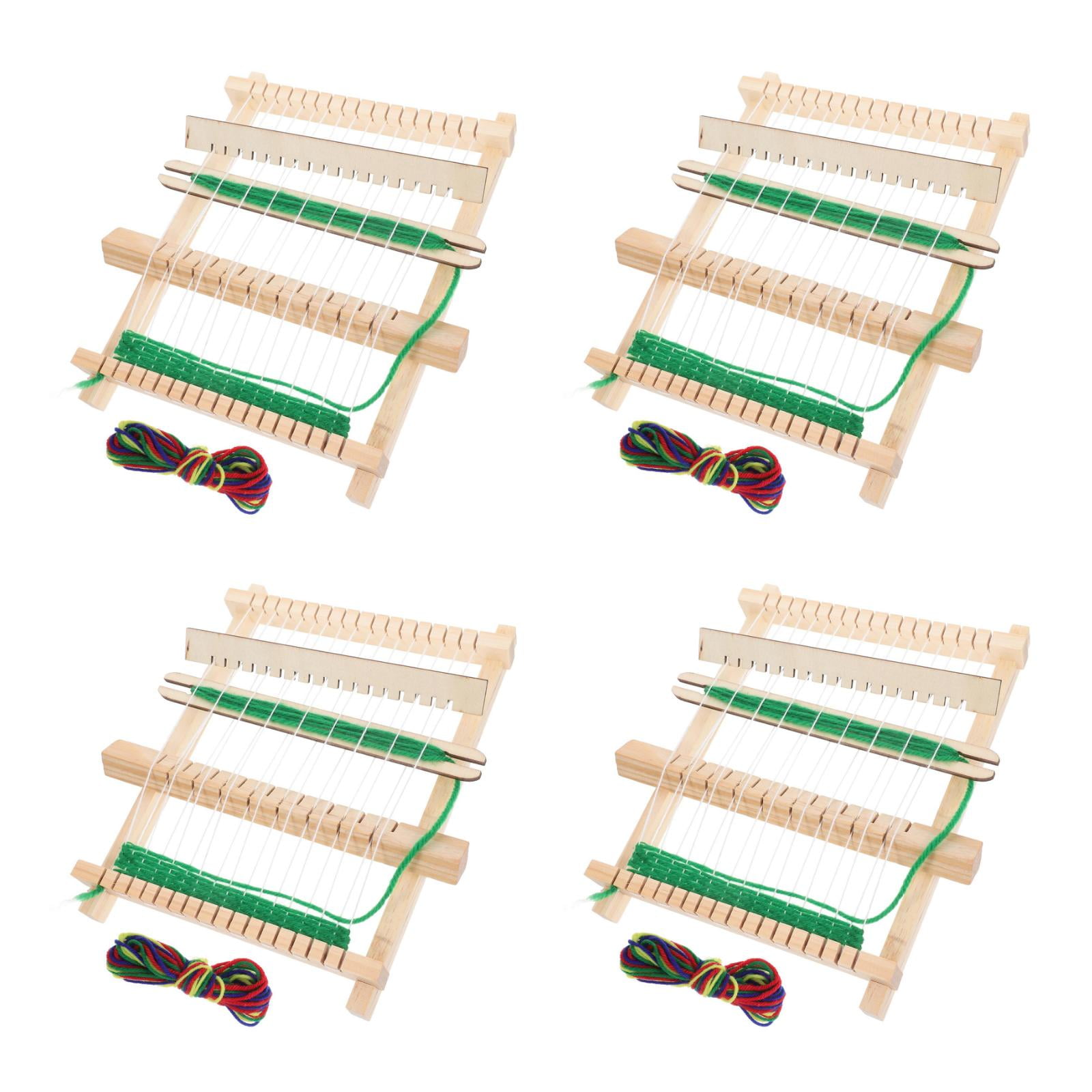 IDEANATEGRATE Weaving Machine Fabric Rectangular Craft Tool For Home Crafting 4Set 8.3x6.5x0.6In