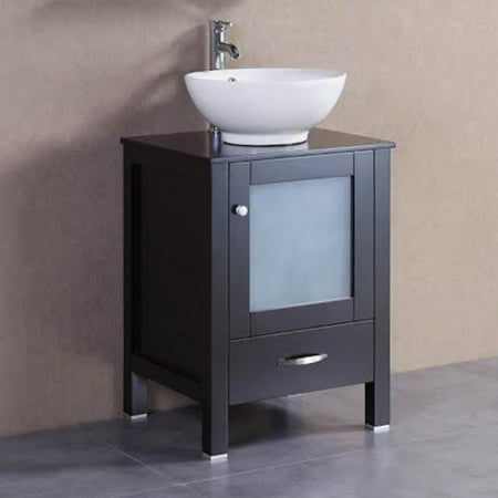 - Belvedere 22 in. Modern Freestanding Single Vessel Bathroom Vanity