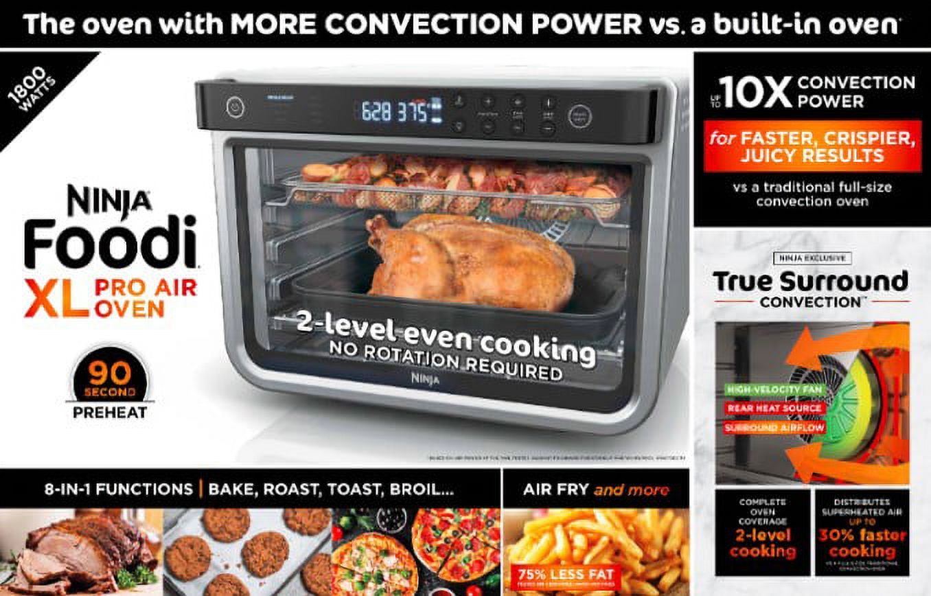 Ninja DT200 Foodi 8-in-1 XL Pro Convection Oven - Silver - Used  622356563536