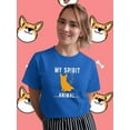 thumbnail image 2 of My Spirit Animal Corgi T-Shirt Women -Image by Shutterstock, Female x-Large, 2 of 4