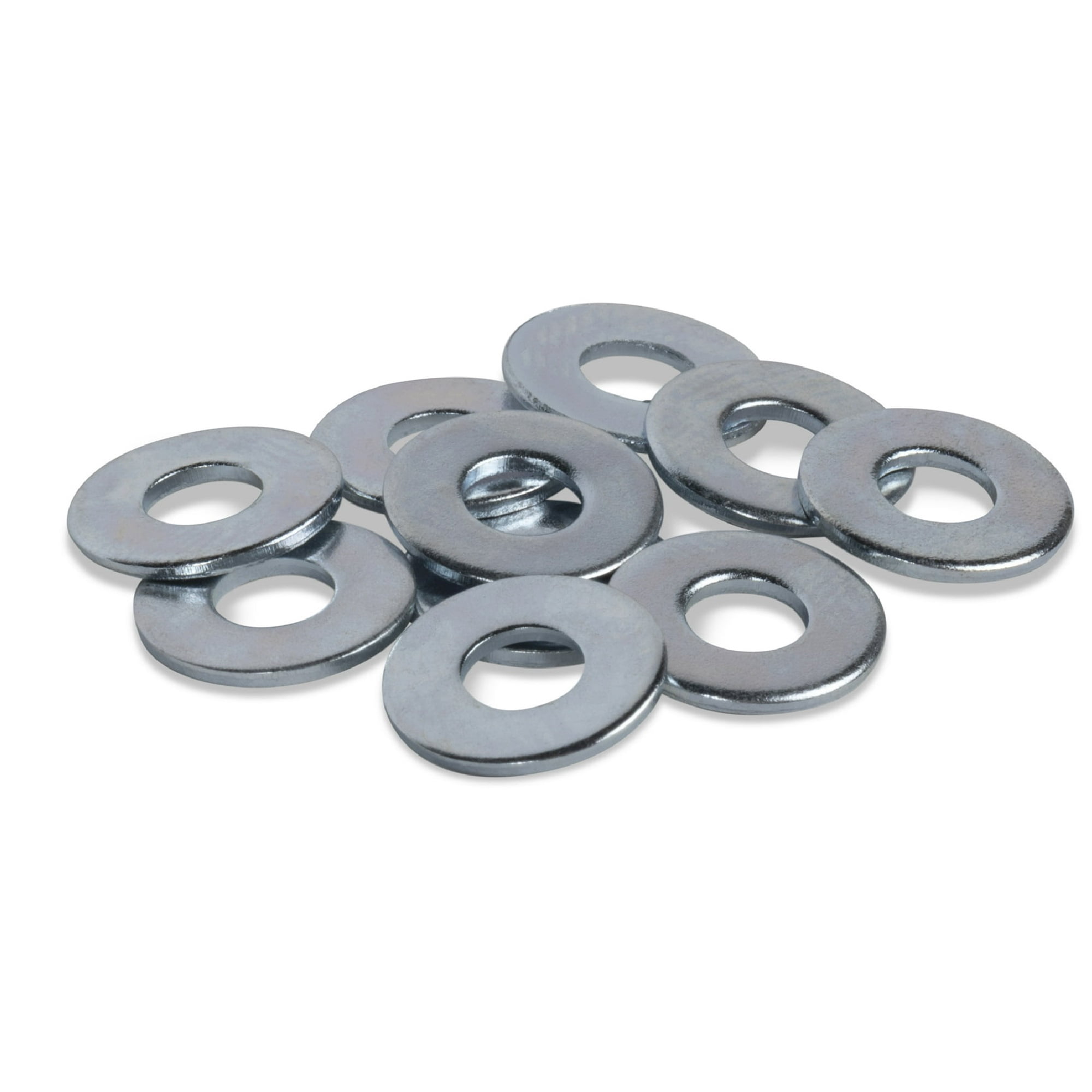 Hillman Flat Washers, 3/16", Steel, Zinc Finish, USS Washers, Silver, 33 pack