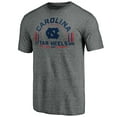 thumbnail image 2 of Men's Heathered Gray North Carolina Tar Heels Team Freedom Tri-Blend T-Shirt, 2 of 3