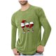thumbnail image 2 of Blusas y camisas de manga larga con cuello redondo para hombre, deportivas, fitness, hogar, pijamas navideños estampados, camiseta de manga larga con cuello redondo, blusa de poliéster para hombre, 2 of 4