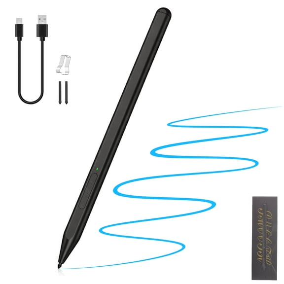 TiMOVO Stylus Pen for Microsoft Surface Pro12/11/10/9/8/X/7 /6/5/4, Surface Go 4/3/2/1, Surface Laptop1-5/Studio/Book 3/2/1 with Eraser Side Button,Palm Rejection,Tilt Function,1024 Pressure