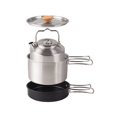 thumbnail image 3 of HLONK Camping Cookware Set Stainless Steel Campfires Cooking Pot  Pan and Kettle Combos Kits with Storage Bag Outdoor Cook Set, 3 of 8