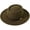 Army green, variant on Women Vintage Wide Brim Warm Wool Fedora Hat Belt Panama Hat Felt Jazz Hat