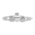 thumbnail image 5 of Finest Gold 14K White Gold Childs Claddagh Ring, Size 4, 5 of 5