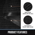 thumbnail image 3 of OVYEOFR 16.4 x 3 ft Commercial Carpet Entrance Mats, Non Slip Commercial Floor Mat Runner Rug Utility Mat, Black, 3 of 13