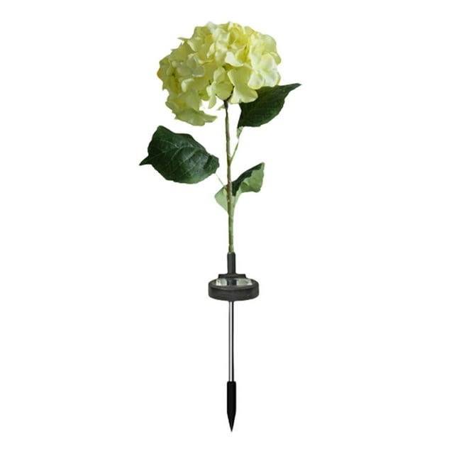 WRKEKC Clearance Outdoor Patio Decoration Lawns Decorative Ambient Lights Ground Lamp Solar Lighted Pole Hydrangea Automatically Lights Up When It Gets Dark