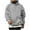 Gray, variant on Wyobmus Mens Fashion Long Sleeve Hoodies Hooded Collar Drawstring Athletic Hooded Sweatshirt Olive Green