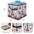 thumbnail image 3 of Eiffel Tower Foldable Clothes Storage Containers with Handle, 10.8"x10.5"x10.6", Large Capacity - Storage Cubes and Bins, 3 of 6