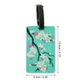 thumbnail image 2 of Unique Bargains 1 Pc Flower Pattern Luggage Tag for Travelling Green, 2 of 5
