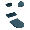 thumbnail image 6 of deevoka Toilet Lid Seat Cover Set Comfortable Portable Protector Cover Velvet Decoration Green, 6 of 9
