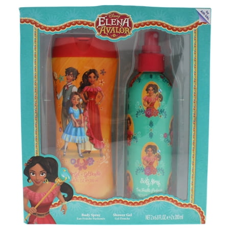 Elena Of Avalor by Disney for Kids - 2 Pc Gift Set 6.8oz Body Spray, 6.8oz Shower