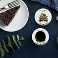thumbnail image 6 of FMSHPON Lovely Dog in A Plaid Truck and Farm Sunflowers Set of 4 Round Coaster for Drinks, Absorbent Ceramic Stone Coasters Cup Mat with Cork Base for Home Kitchen Room Coffee Table Bar Decor, 6 of 6